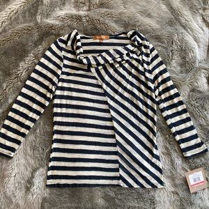 Ellen Tracy cowl neck 3/4 shirt